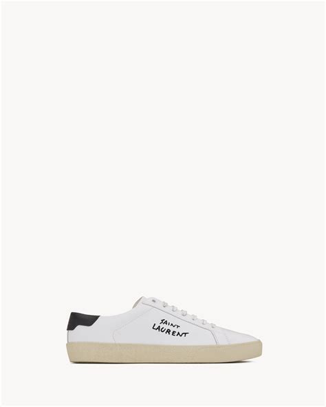 Court classic sl/06 embroidered sneakers in leather